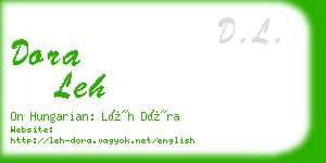 dora leh business card